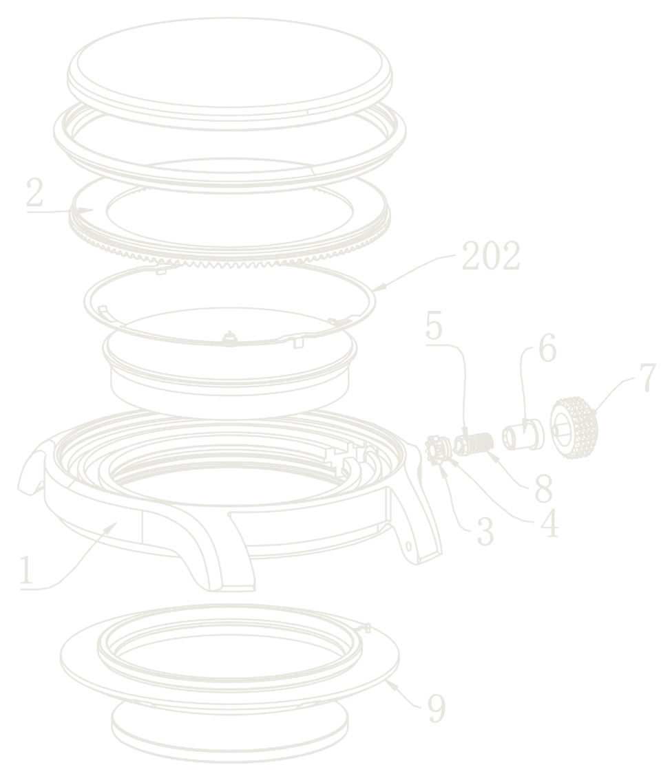 Unicrown patent exploded diagram